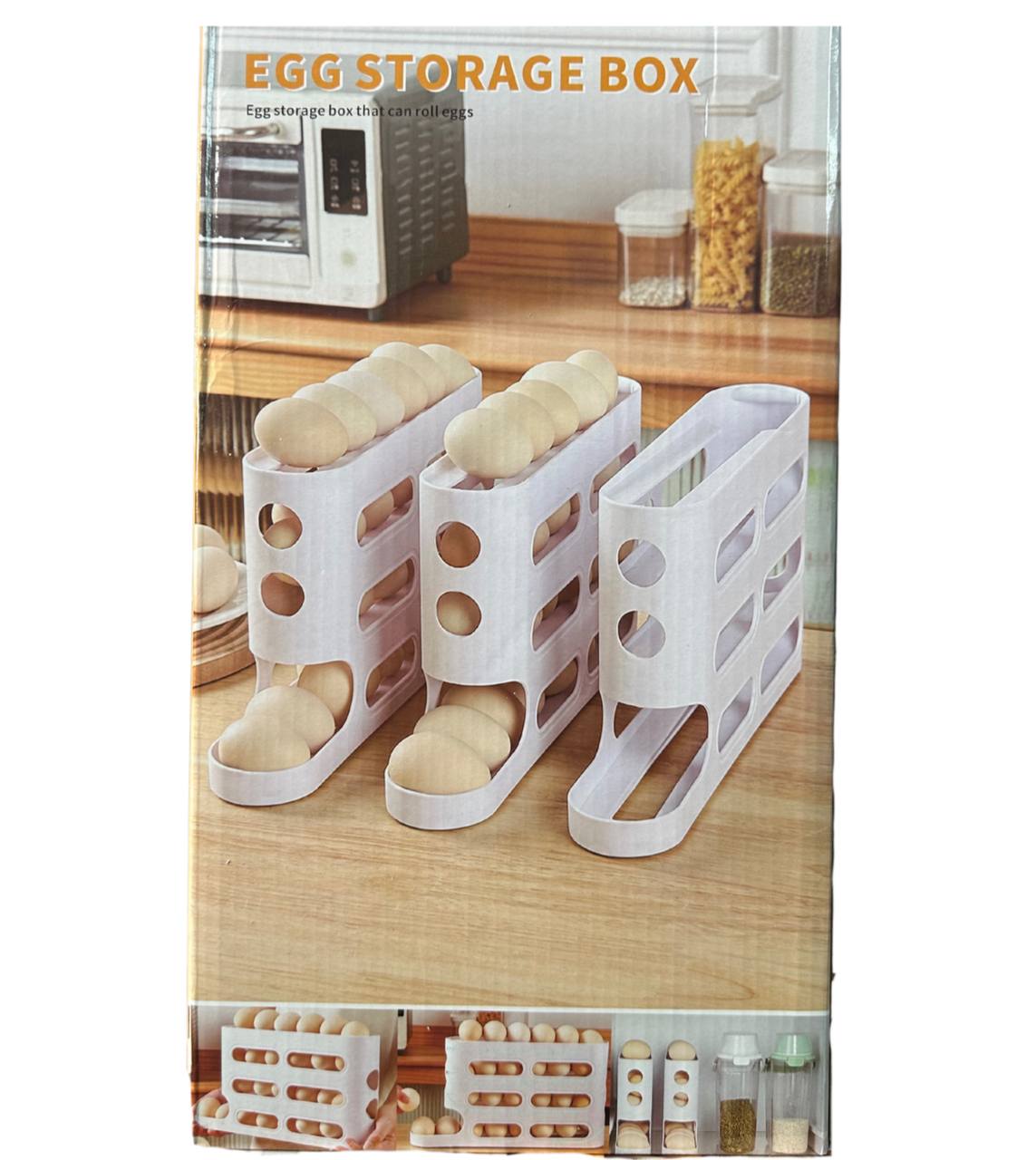 Organizador de huevos rodante