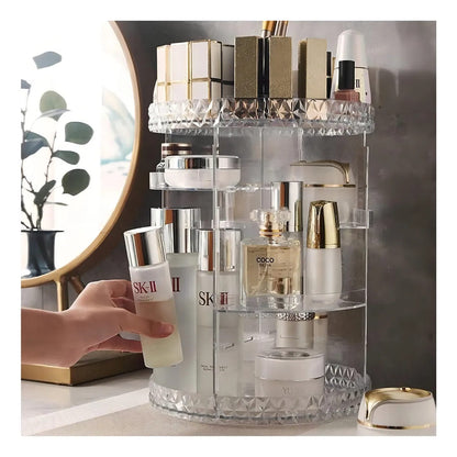ORGANIZADOR DE MAQUILLAJE GIRATORIO 360