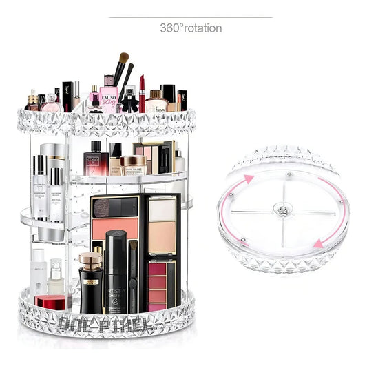 ORGANIZADOR DE MAQUILLAJE GIRATORIO 360