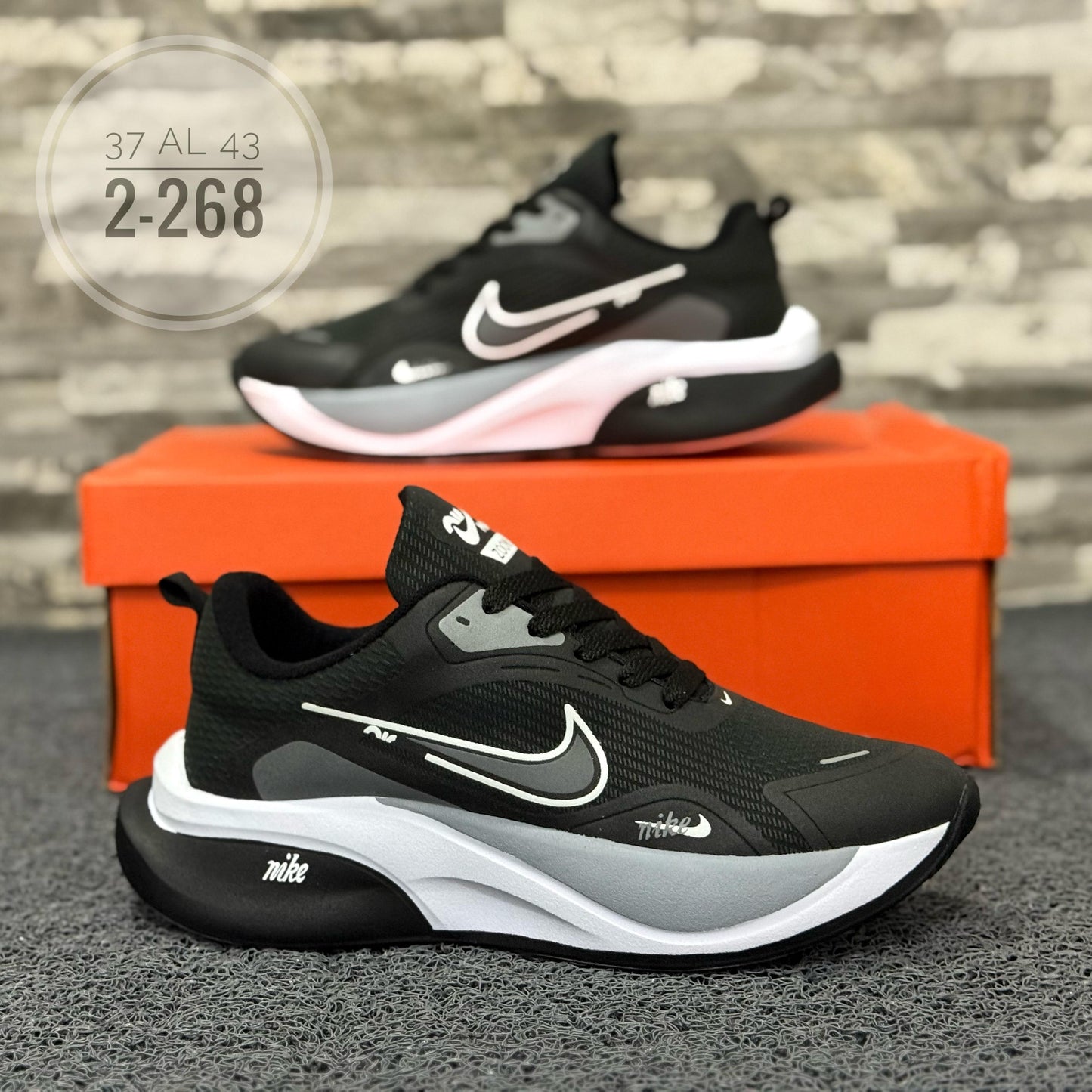 Tenis Nike Caballero 20St Negro Gris