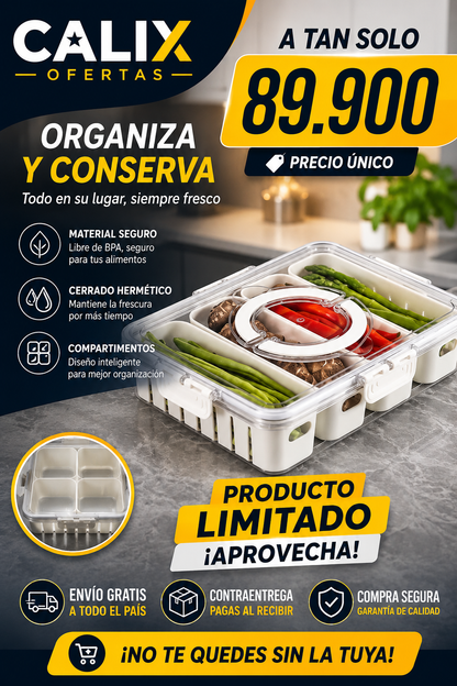 organizador de nevera hermetico verdura